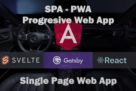 single page application - progresive website application